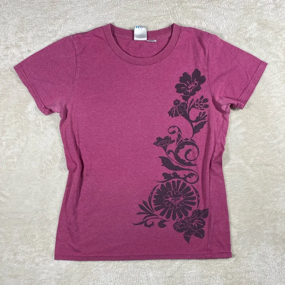 Pink Roxy Tee Shirt - Picture 1 of 8